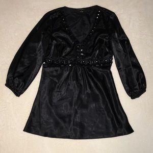EUC Black Sunny Taylor Shirt Size Small